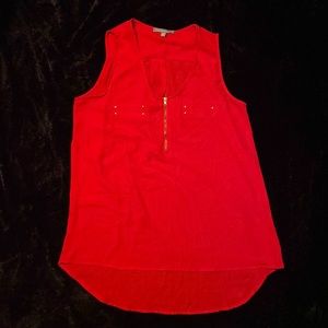 NY Collection Red Tank Top